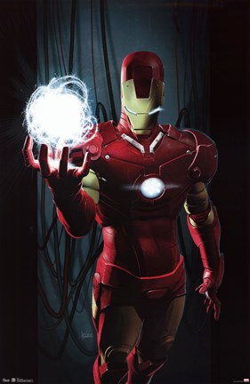 Framed Iron Man - Energy Print