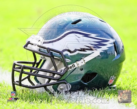 Framed Philadelphia Eagles Helmet Print