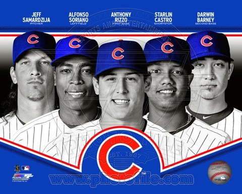 Framed Chicago Cubs 2013 Team Composite Print