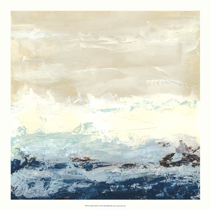 Framed Coastal Currents I Print