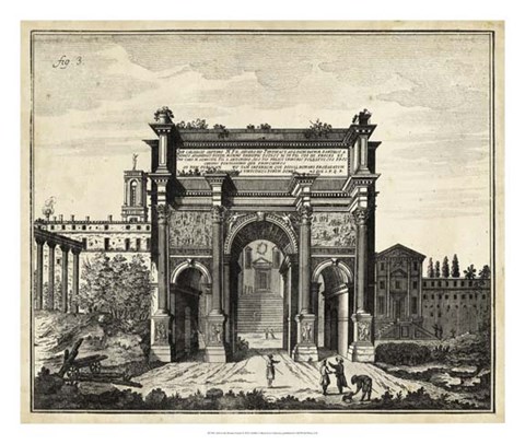 Framed Arch at the Roman Forum Print