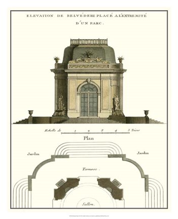 Framed Belvedere Palace II Print