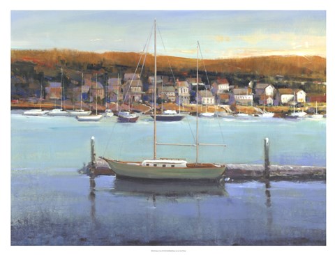 Framed Harbor View II Print