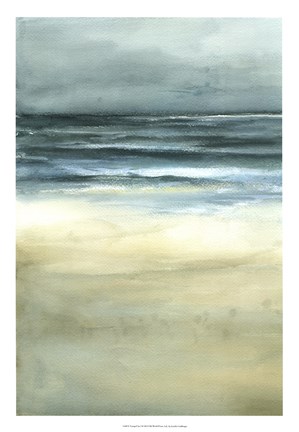 Framed Tranquil Sea I Print