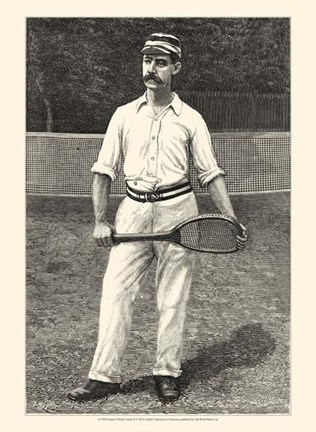 Framed Harper&#39;s Weekly Tennis II Print
