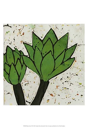 Framed Planta Green VII Print