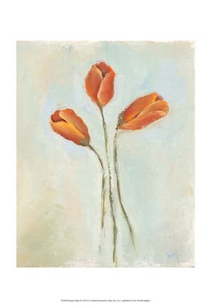 Framed Painted Tulips II Print