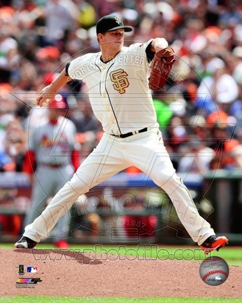 Framed Matt Cain 2013 San Francisco Giants Print