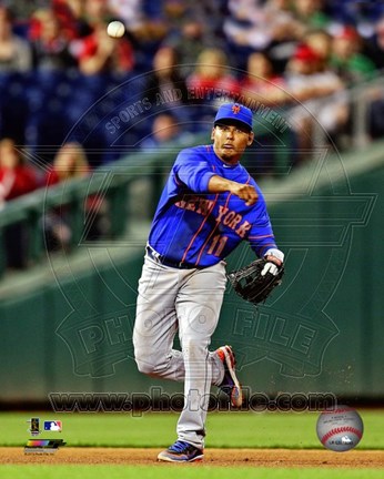 Framed Ruben Tejada 2013 in action Print