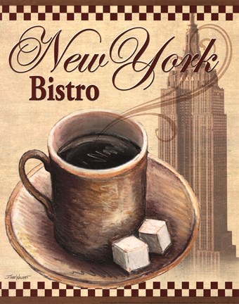 Framed New York Bistro Print