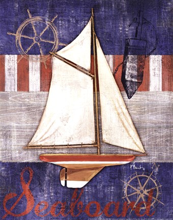 Framed Maritime Boat II Print