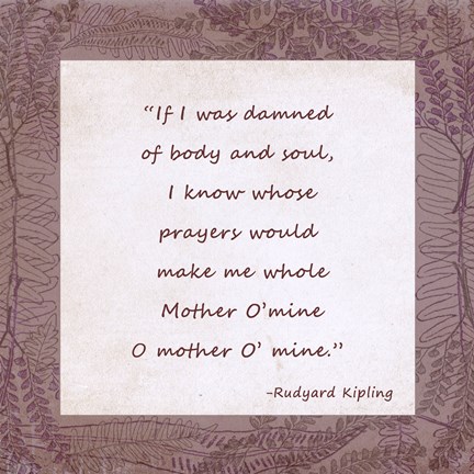 Framed Mother O Mine Print