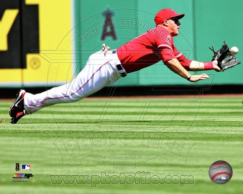 Framed Mike Trout 2013 catch Print