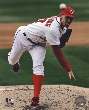 Framed Stephen Strasburg 2013 Action Print