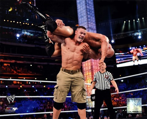 Framed John Cena Wrestlemania 29 Action Print