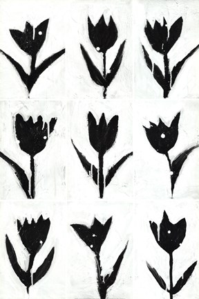 Framed Tulip Noir Composite Print