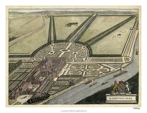 Framed Hampton Court Print