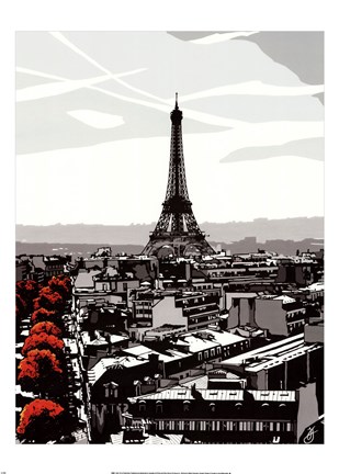Framed Paris I Print