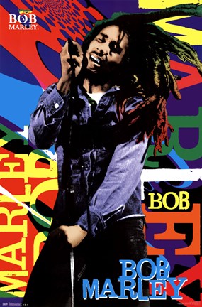 Framed Bob Marley - Name Print