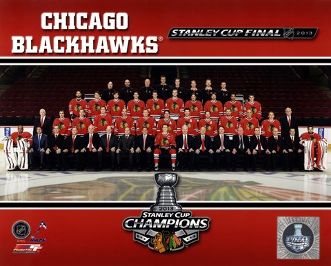 Framed Chicago Blackhawks 2013 NHL Stanley Cup Champions Print