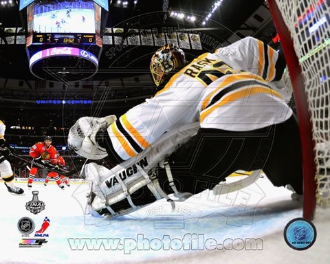 Framed Tuukka Rask Game 2 of the 2013 Stanley Cup Finals Action Print