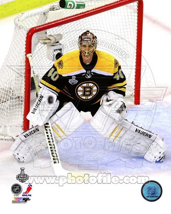 Framed Tuukka Rask Game 3 of the 2013 Stanley Cup Finals Action Print