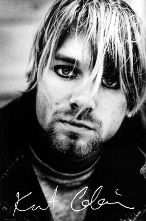 Framed Kurt Cobain - Signature Print