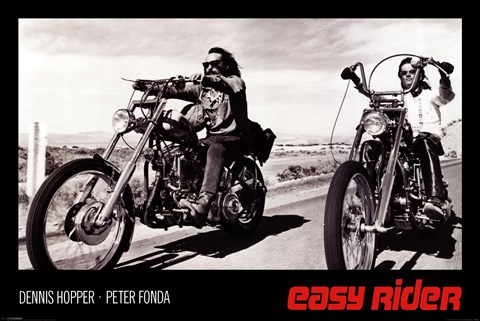Framed Easy Rider - B&amp;W Print