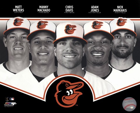 Framed Baltimore Orioles 2013 Team Composite Print