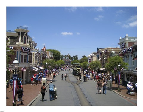 Framed Disneyland Main Street Print