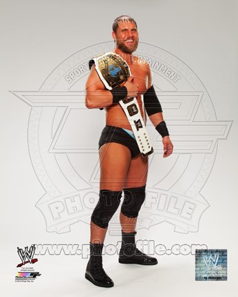 Framed Curtis Axel with the Intercontinental Championship Belt 2013 Posed Print