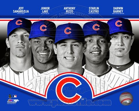 Framed Chicago Cubs 2013 Team Composite Print