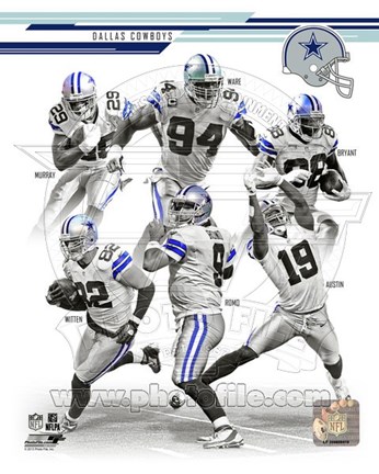 Framed Dallas Cowboys 2013 Team Composite Print