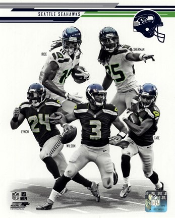 Framed Seattle Seahawks 2013 Team Composite Print