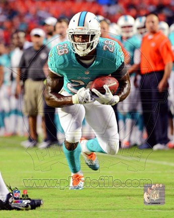 Framed Lamar Miller with the ball 2013 Print