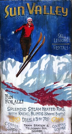 Framed Ski Print