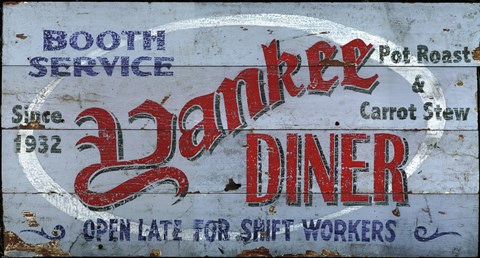 Framed Yankee Diner Print