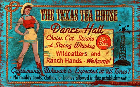 Framed Texas Tea Print