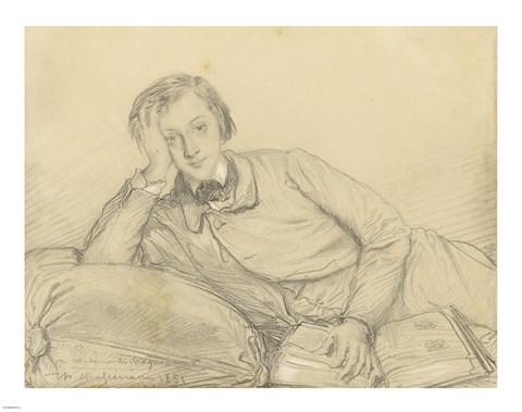 Framed Portrait of Raymond de Magnoncourt Print