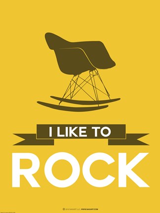 Framed I Like To Rock 4 Print