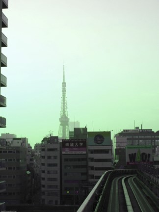 Framed Tokyo Train Ride 7 Print