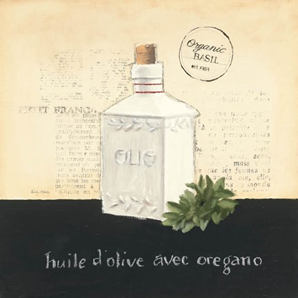 Framed Huile d Olive II Print