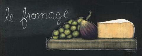 Framed Chalkboard Menu III - Fromage Print