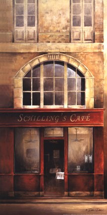 Framed Schilling&#39;s Cafe Print