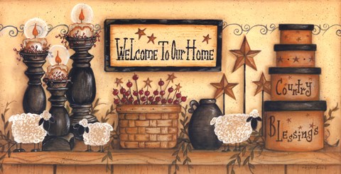 Framed Welcome to Our Home Print