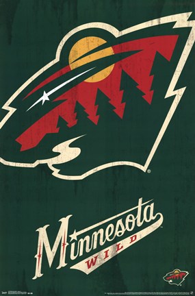 Framed Minnesota Wild&#174; - Logo 13 Print