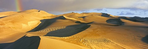 Framed Rainbow at Great Sand Dunes National Park, Colorado, USA Print