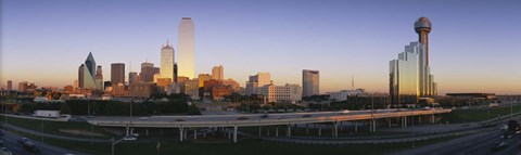 Framed Skyscrapers in Dallas, Texas Print