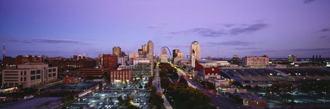 Framed St. Louis, Missouri at Dusk Print