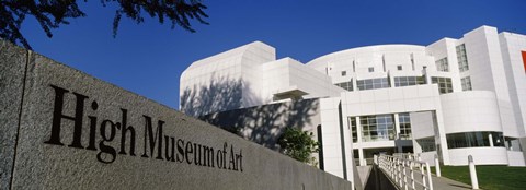 Framed Facade of an art museum, High Museum of Art, Atlanta, Fulton County, Georgia, USA Print